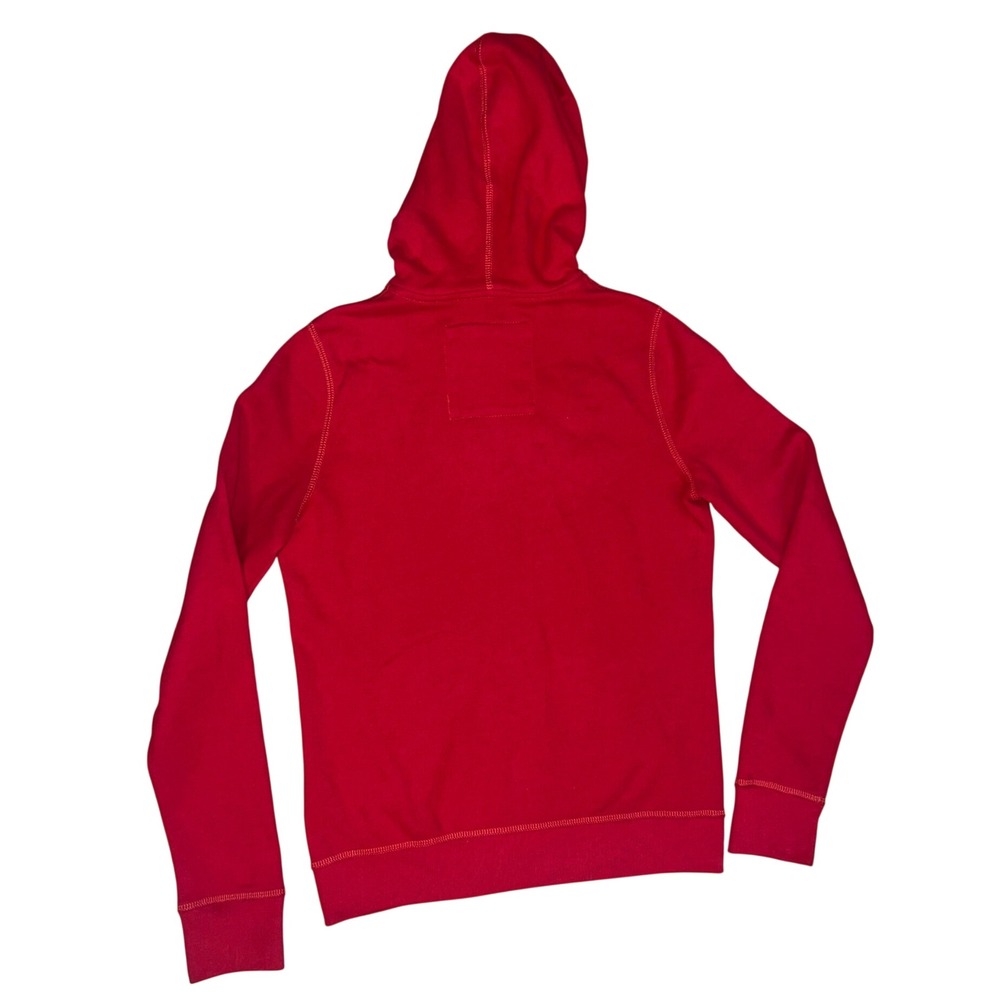 Vintage Hollister California Womens Red Full Zip Hoodie Fleece Large - Picture 10 of 13